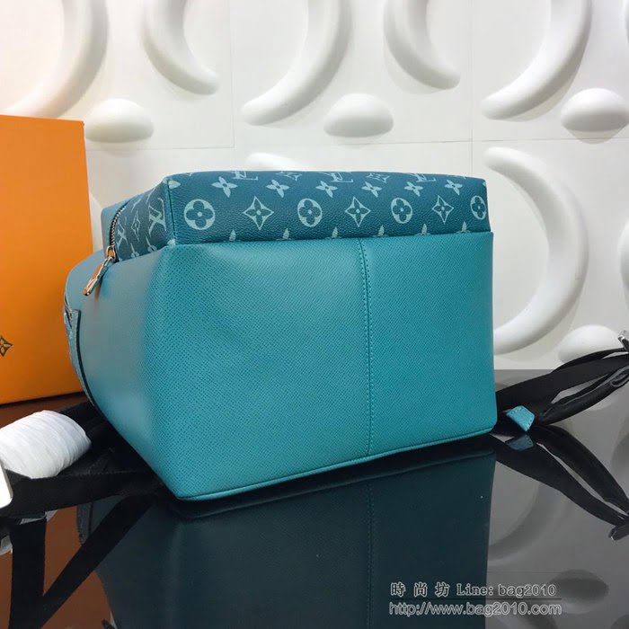 路易威登LV背包 頂級原單 M30229 Monogram 帆布 Taga皮革 Discovery 小號雙肩包 經典校園潮流設計  ydh2632